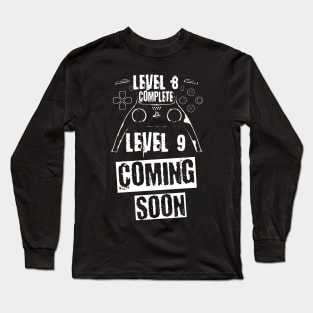 Level 8 Complete, white theme Long Sleeve T-Shirt